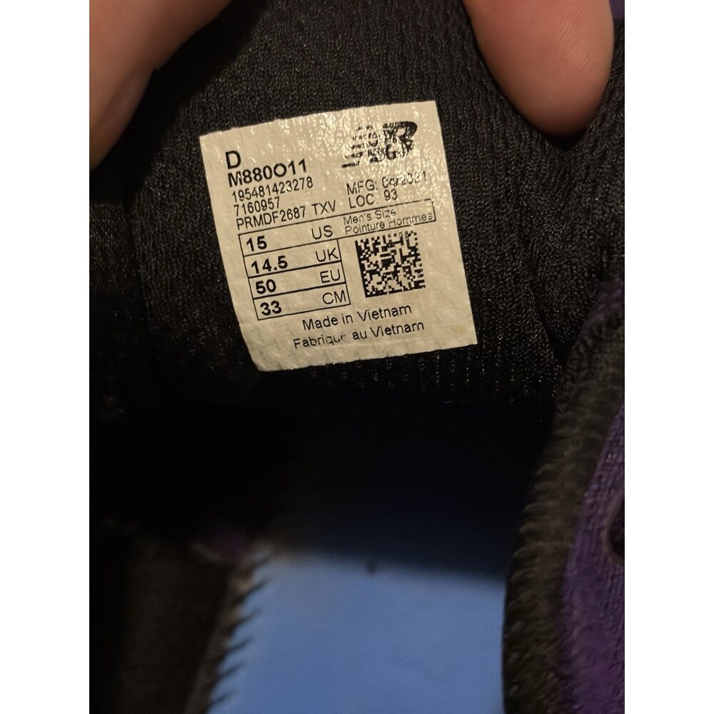 Size 15 - New Balance Fresh Foam 880v11 Deep Violet - Picture 7 of 7